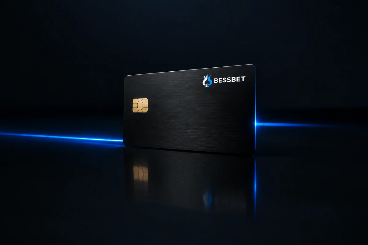 Brushed metal BessBet card