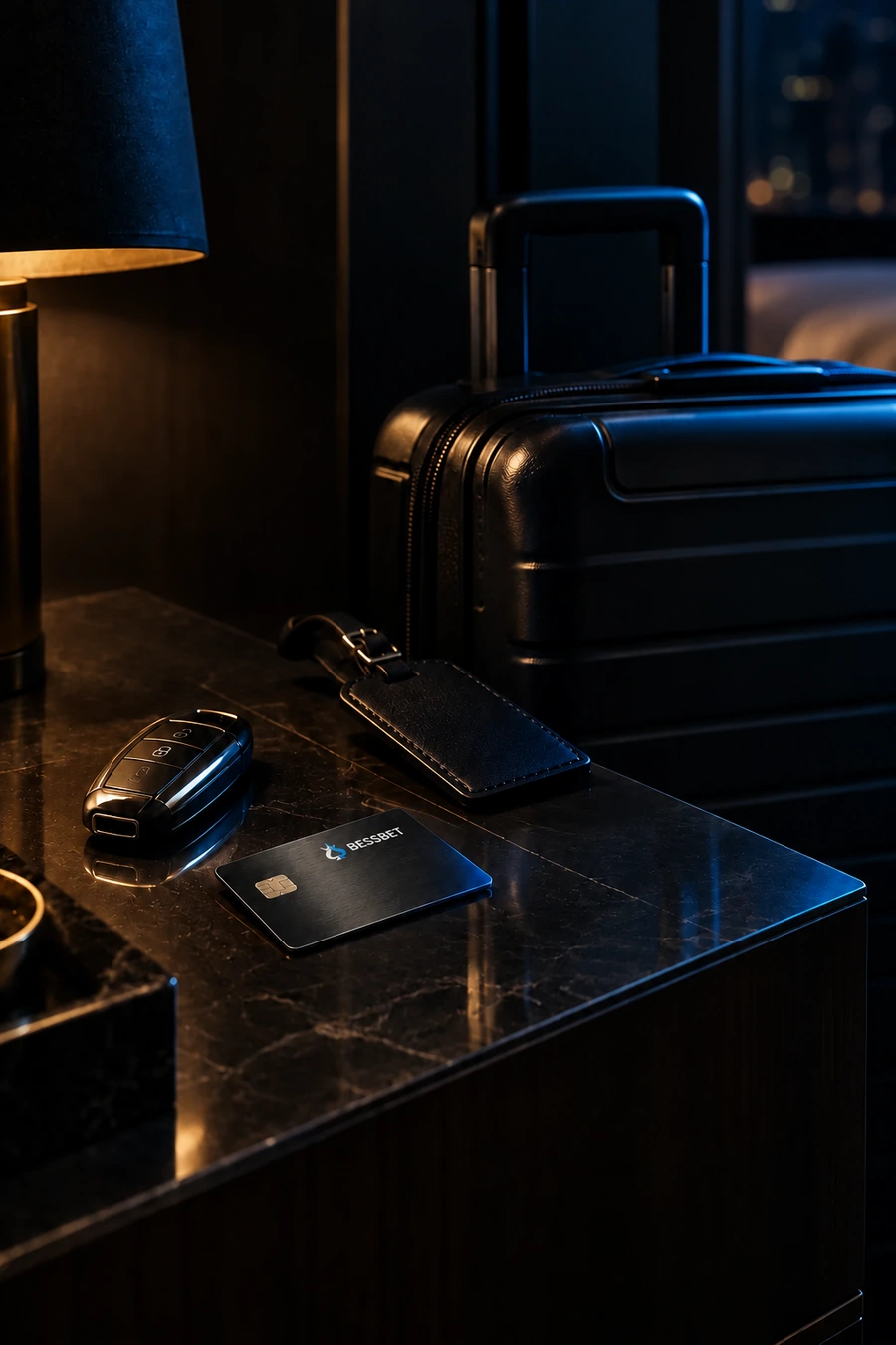 BessBet card alongside travel essentials