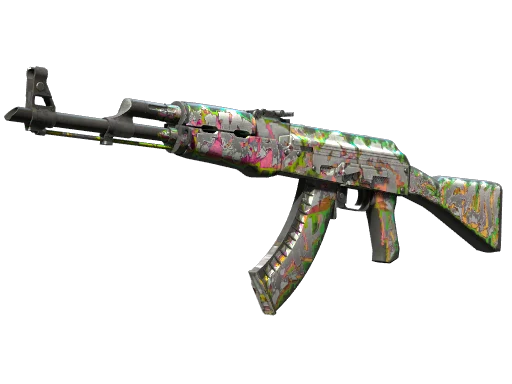 StatTrak™ AK-47 | Head Shot (Well-Worn)