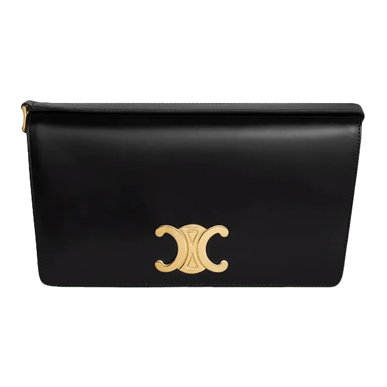 Celine · Celine Trapeze Triomphe Shoulder Bag Black