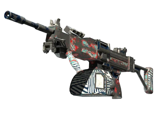 Negev | Dazzle (Battle-Scarred)