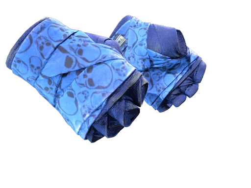 ★ Hand Wraps | Cobalt Skulls (Well-Worn)