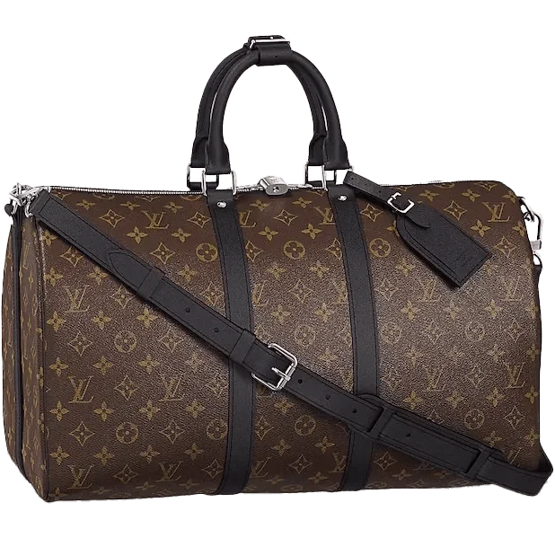 Louis Vuitton · Louis Vuitton Keepall Bandouliere Monogram Macassar 45 Brown/Black