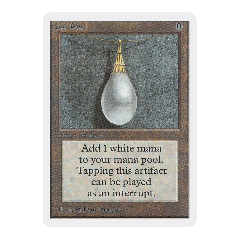 Magic: The Gathering Unlimited Edition Mox Pearl, PSA 9 Mint