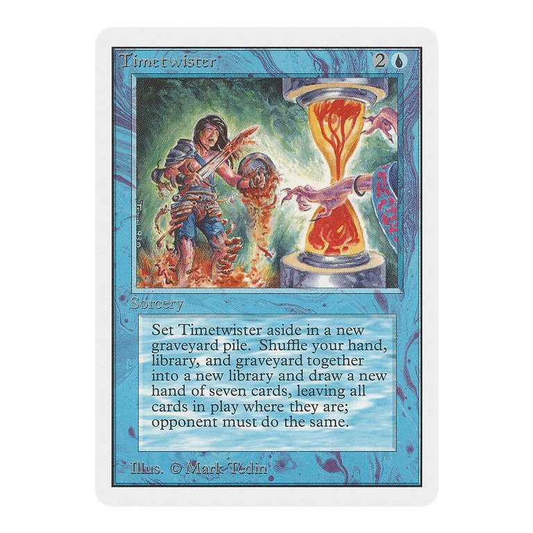 Magic: The Gathering Unlimited Edition Timetwister, PSA 9 Mint