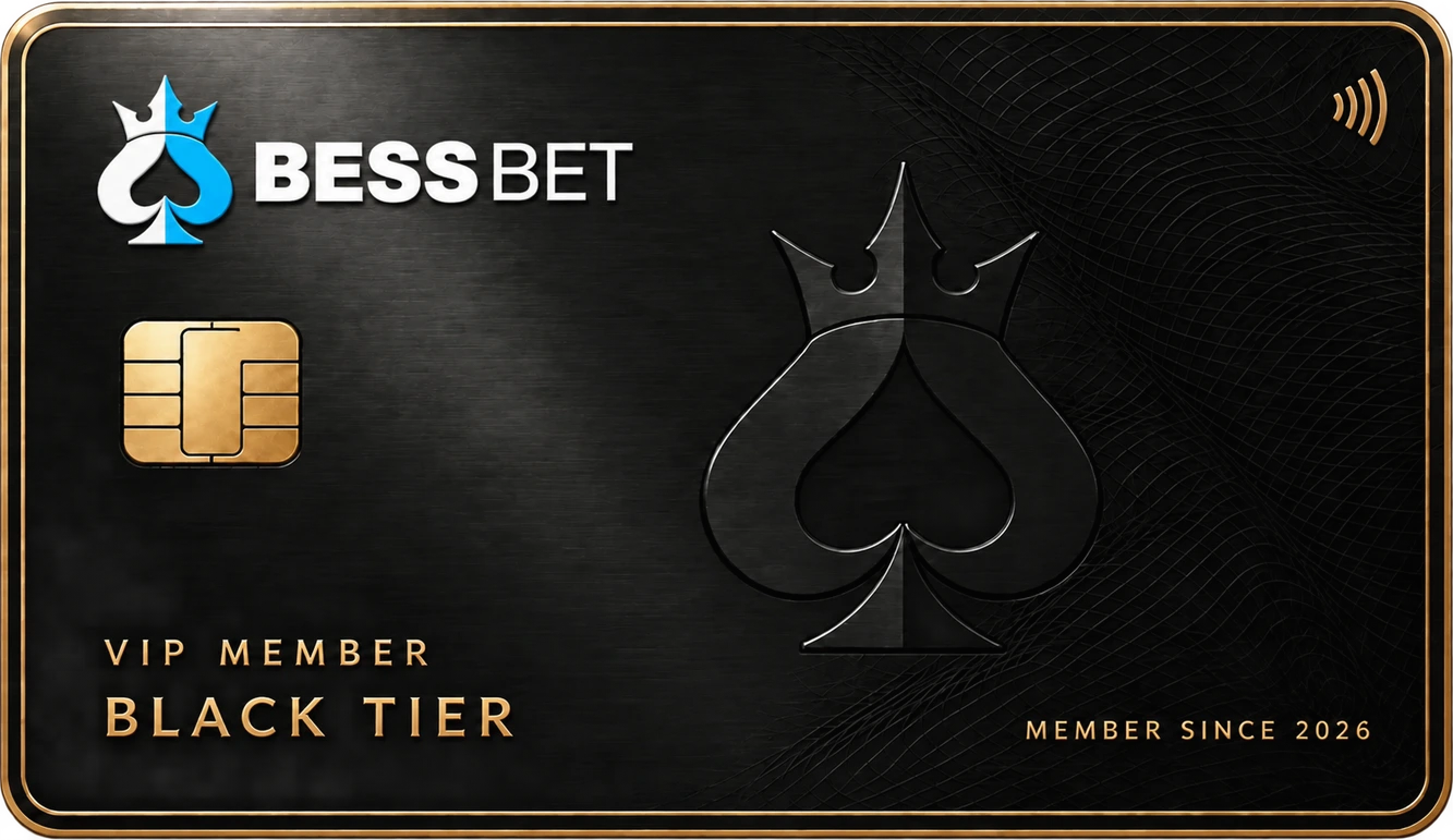 BessBet VIP Black Tier membership card